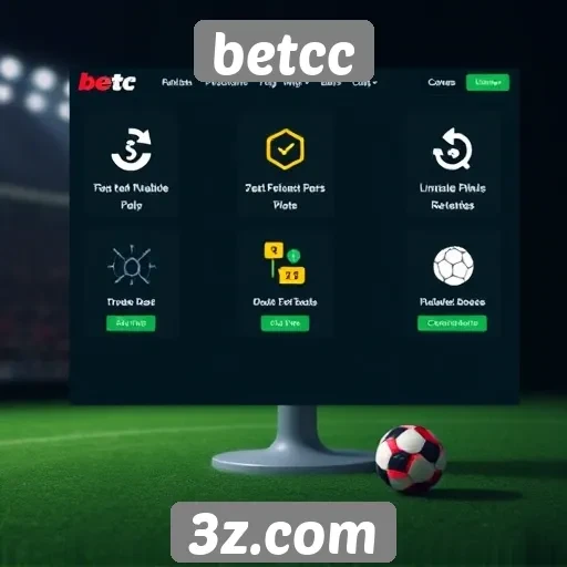 Interface do usuário do site betcc e sua usabilidade